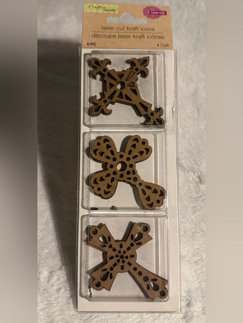 Crafter's Square 6PC Laser Cut Kraft Icons